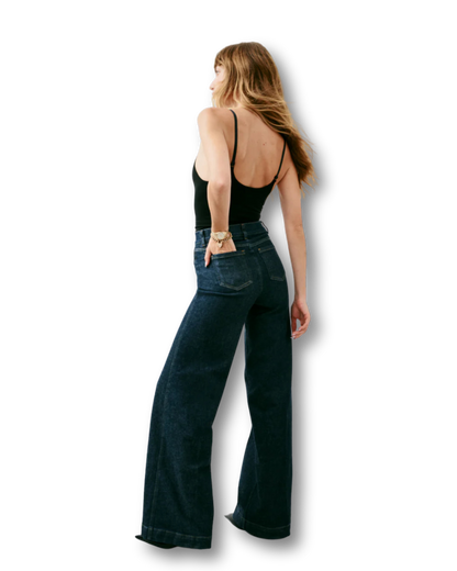 SPANX Wide Leg Jeans - Raw Indigo