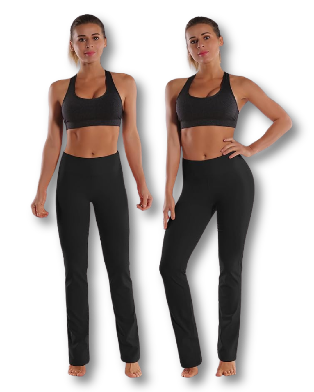Women's High Waist Straight Leg Yoga Pants